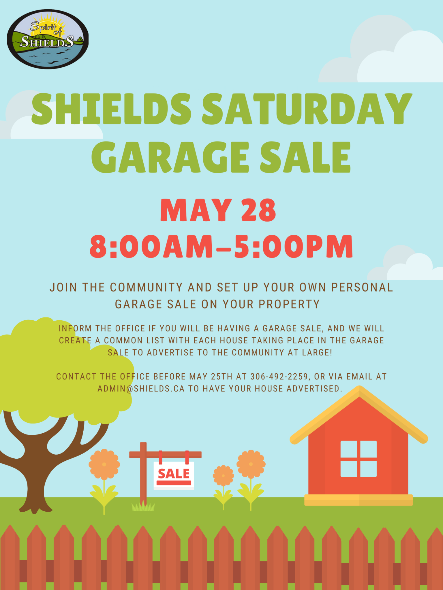 Community Yard Sale Resort Village of Shields